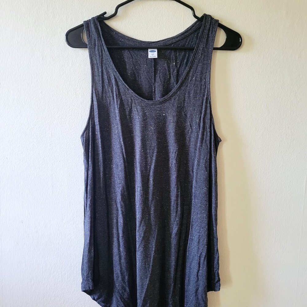 Old Navy Luxe Grey with Sparkle Tank Size L